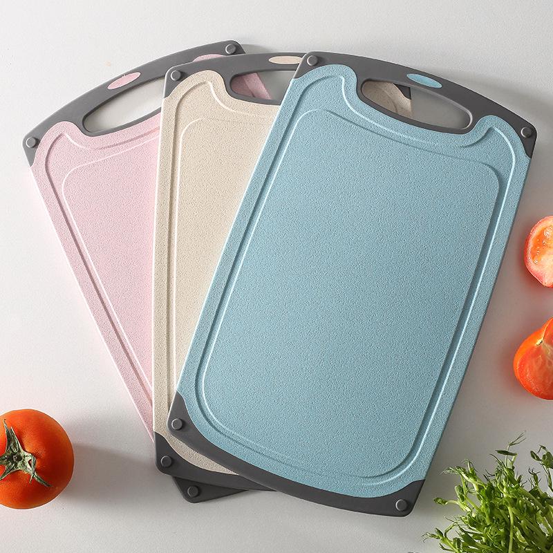 Nordic Style Wheat Straw Plastic Cutting Board - Household Kitchen Use