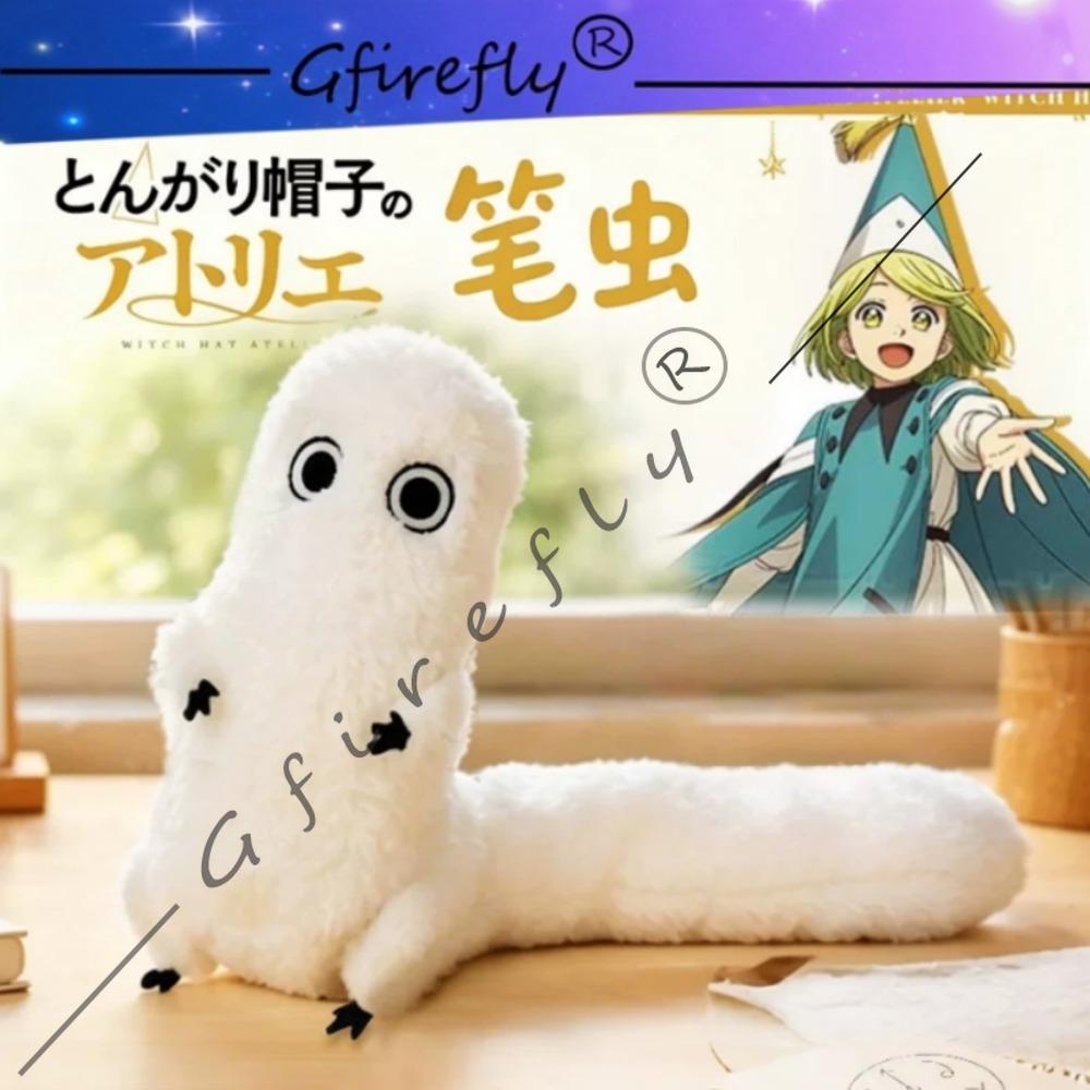 Шляпа Ведьмы Ателье Brushbuddy Тот же Стиль Милая Пушистая Плюшевая Игрушка Черно-Белая Подвижная Набивная Кукла Аниме Подарок Косплей Comic Con