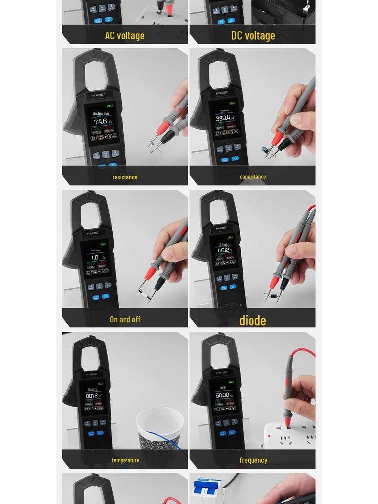 Интеллектуальный прецизионный клещевой мультиметр FNIRSI DMC-100