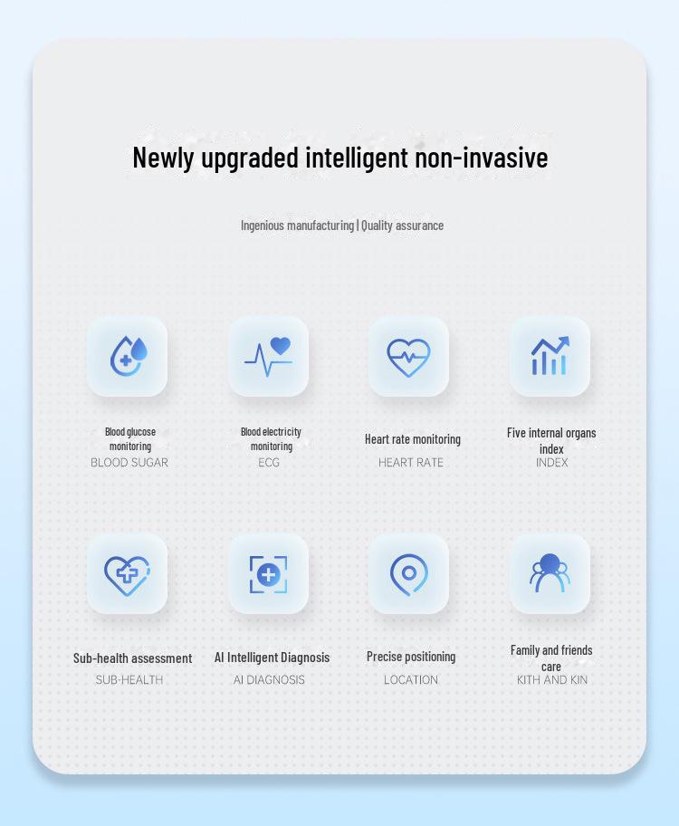Неинвазивные часы Smart S9 для измерения сахара в крови и давления