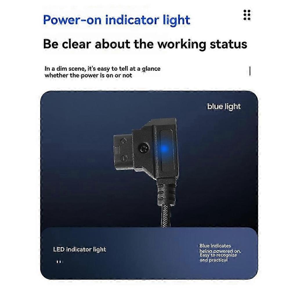 For Monitor Power Cable D-Tap to XLR 4-Pin Plug for Cameras Monitors DTAP Male to XLR Female Power