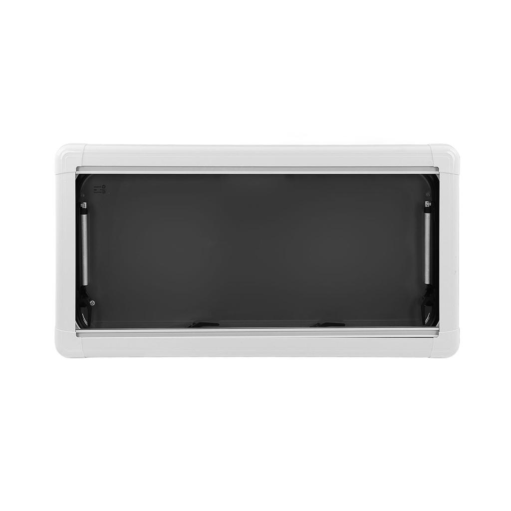 Окно RV выдвижное L1000 H500мм со шторкой от солнца угол открытия 75° акриловое стекло защита от УФ алюминий