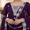 Majestic Embroidered Georgette Palazzo Suit Set