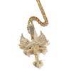 European and American Hip Hop Cross Necklace Niche Creative Angel Wings Cross Shape Pendant Couple Necklace Sweater Chain