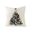 New Christmas Throw Pillow Cover Home Sofa Living Room Linen Bedside Cushion Cushion Cover Print