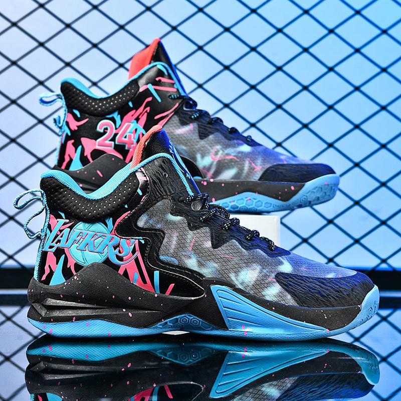 Мужские баскетбольные кроссовки детские трендовые студенческие практичные кроссовки молодежные цементные износостойкие кроссовки 058