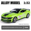 1/32 Mustang GT500 Металлическая литая модель автомобиля Сила возврата Вперед Звук и свет Детская игрушечная машинка Подарок для мальчика