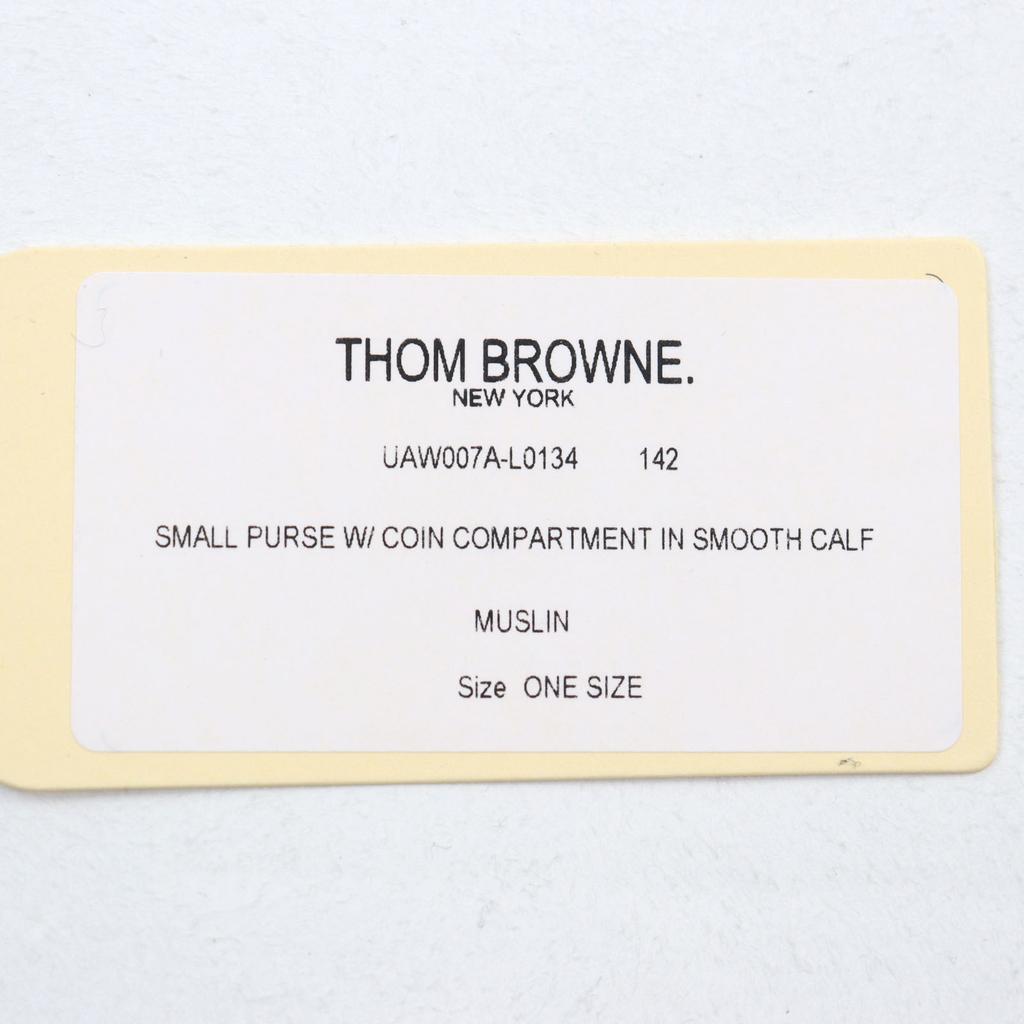 THOM BROWNE Tri-fold Wallet Grosgrain Loop Tab Wallet with Coin Case UAW007A Used
