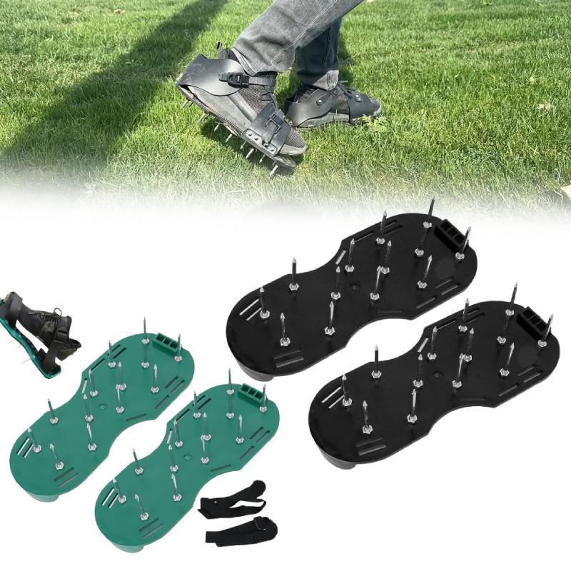 Ecofriendly Garden Planting Shoes With Plastic Material For Lawn Aeration And Gardening