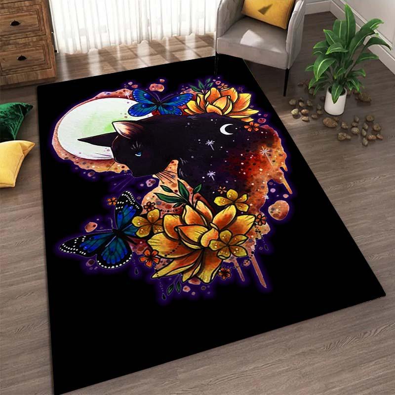 Ковер в скандинавском деревенском стиле для спальни, дивана, чайного столика, татами, мультяшный, длинная полоса, домашний, для гостиной, напольный коврик