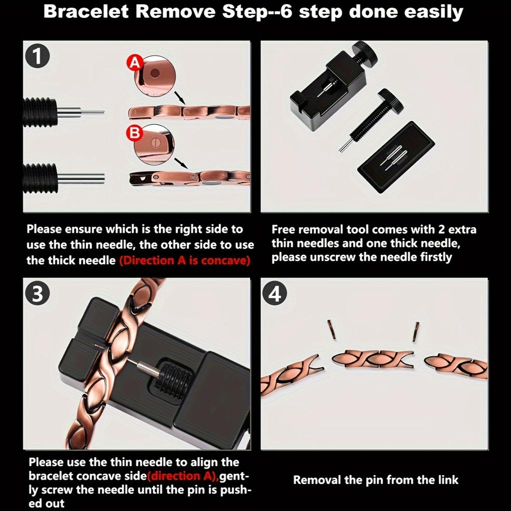 Модный мужской магнитный браслет из титановой стали, водонепроницаемый и не выцветающий - идеальный подарок