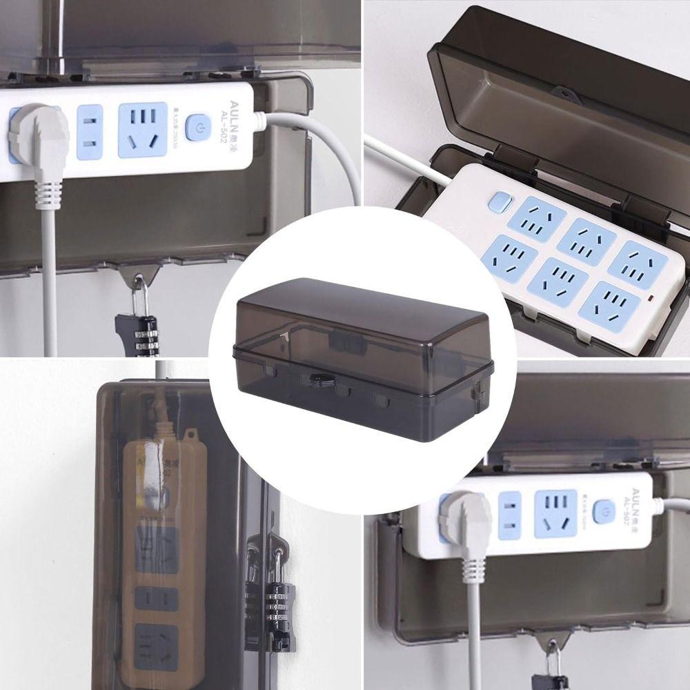 Waterproof Extension Lead Cover Anti-theft Socket Protective Cover Portable Plug Box  Outdoor