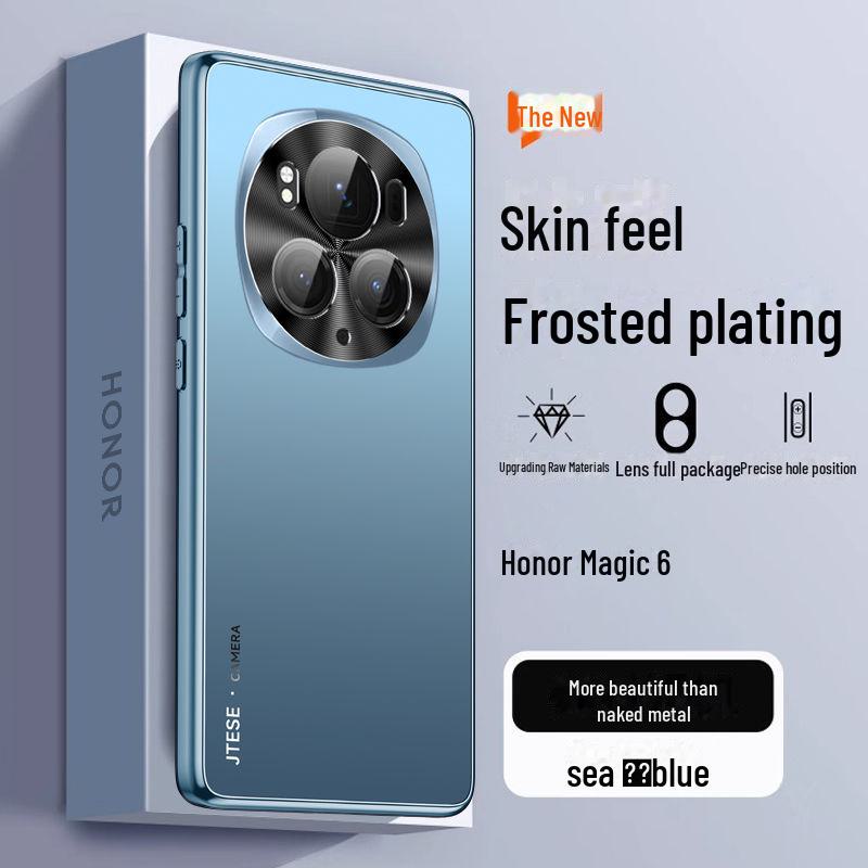 High-end Protective Case for Huawei P40/P50/P60/P70 Pro, Full Frosted Design with Electroplating Finish