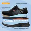 summer safety shoes black breathable mesh work shoes lightweight safety sneaker for men steel toe safety boots for women ladies