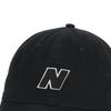 Кепка унисекс 6-панельная Block N Snackback Cap BK [New Balance] (LAH51005) (черный)