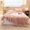 Luxury Soft Faux Fur Throw Blanket Fuzzy Plush Bedspread On the Bed Plaid Sofa Cover Blankets and Throws for Living Room Bedroom