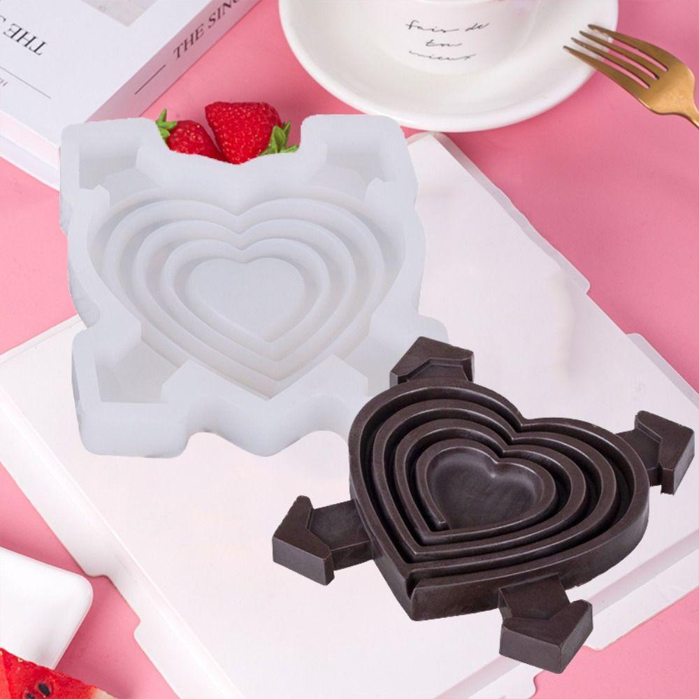 Многофункциональная форма для шоколада в форме сердца, самодельная форма для печенья, самодельная форма для конфет на День святого Валентина