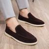 Fashion Mens Business Casual Shoes Suede Loafers Classic British Style Men Lightweight Soft Moccasins Male Slip On Driving Flats