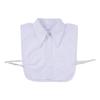 Women Cotton Fake Collar Blouse Vintage Solid Detachable Shirt Collar False Lapel Blouse Women Clothes Accessories
