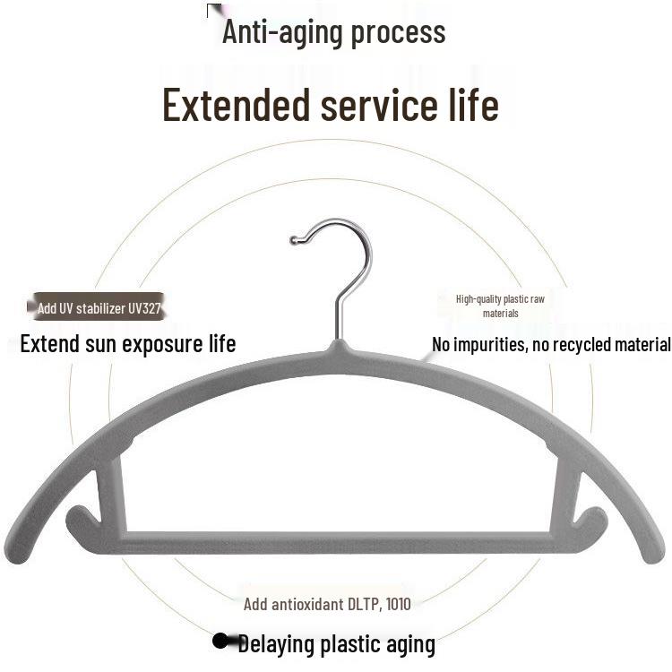 Ultra-Thin Non-Slip Flocked Clothes Hanger for Adults