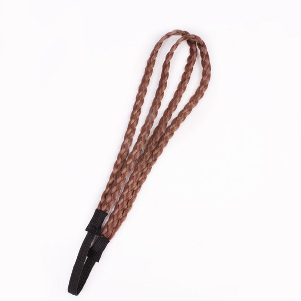Wig Twist Headband 4 colors Headwear Wig Headband Double Braided Braided Hair Band Synthetic Wig