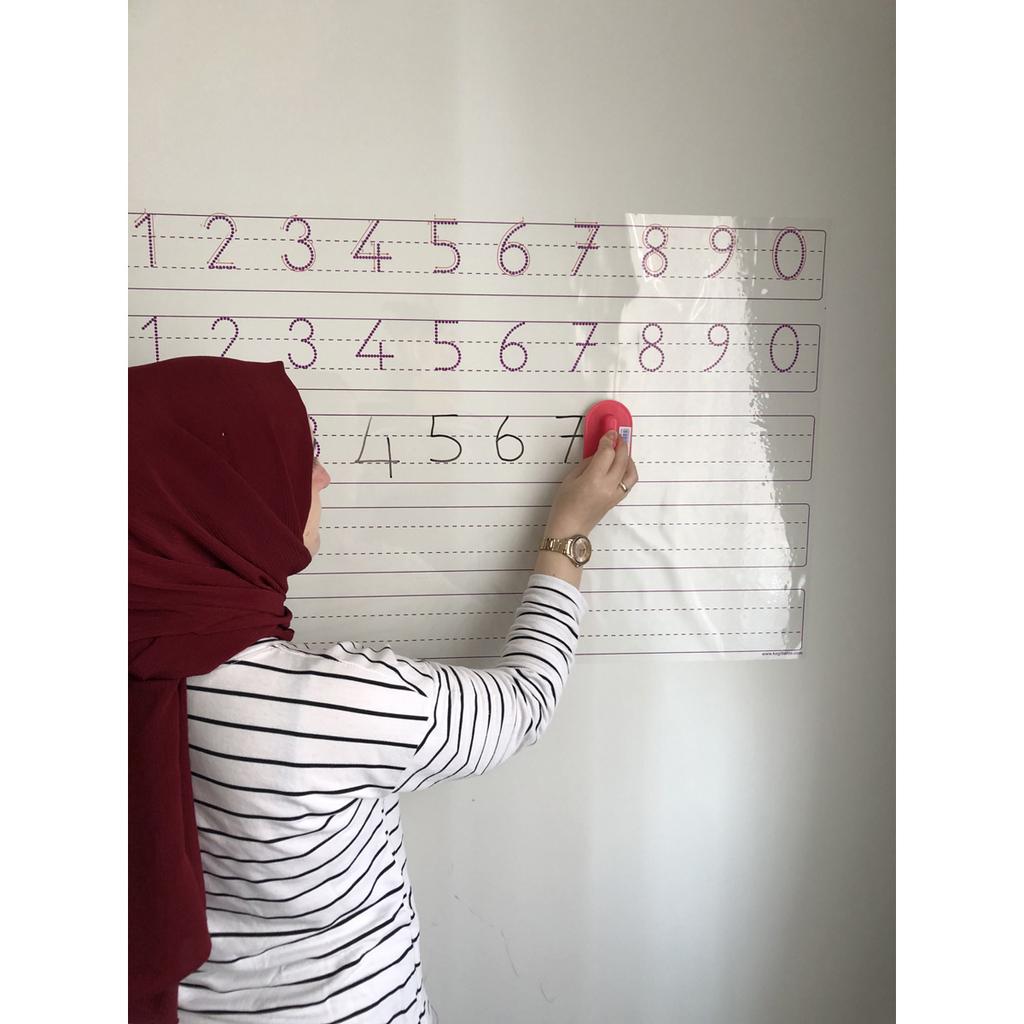 Умная бумажная доска для изучения чисел, доска для письма 85x56 см, ручка, подарок