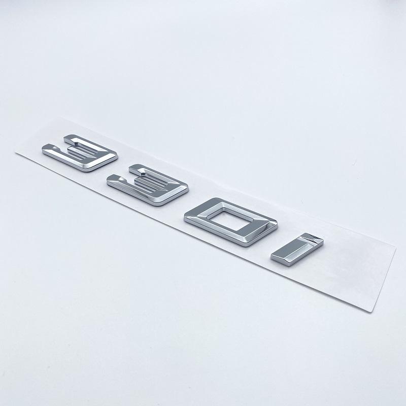 Новые цифры и буквы шрифта 316i 318i 320i 325i 328i 330i 340i GT ABS эмблема для BMW 3 серии E90 E46 F30 логотип багажника автомобиля