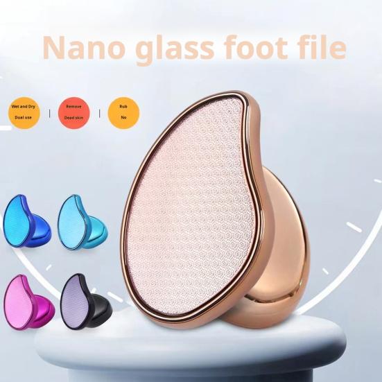 Nano Glass Foot File Callus Remover Professional Heel Scraper Foot Scrubber Dead Skin Remover Wet Dry Pedicure Foot Buffer for Soft Feet Regular Use