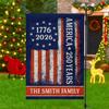 Custom Family Name 250 Years America Ag 250th Birthday 1776-2026 Garden Ag