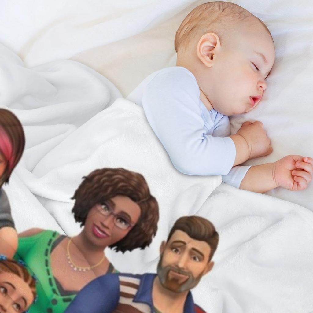 Плед The Sims 4 Родительство Термо-походные одеяла Для детской кровати клетчатые Одеяла