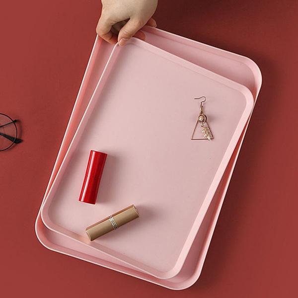 Rectangular Tray Storage Tray Easy To Clean Fruit Tray Heat-resistant Non-slip Dinner Plate for Home for Kitchen Tableware