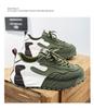 Мужские модные кроссовки в стиле 'Dad Shoes' из тисненой кожи с толстой амортизирующей подошвой на весну 2025 года