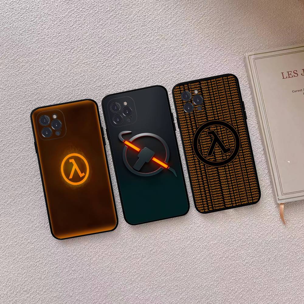 Чехол для телефона Half Life Для iPhone 17 16 15 14 13 12 11 Pro Max Plus Mini Мягкий Черный Чехол