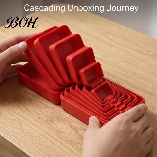 Nested Storage Container 7 Layer Nesting Gift Box, 3D Printed Multi-Layer Box 7-In-1 Container, Portable Prank Present Packaging Keepsake Surprise