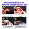 EBHUP1 For Mercedes Benz GLC Gle GlS ML GL A B M C E Class Led Car Door Logo Welcome Shadow Light Laser Projector Ghost Atmosphere lamp