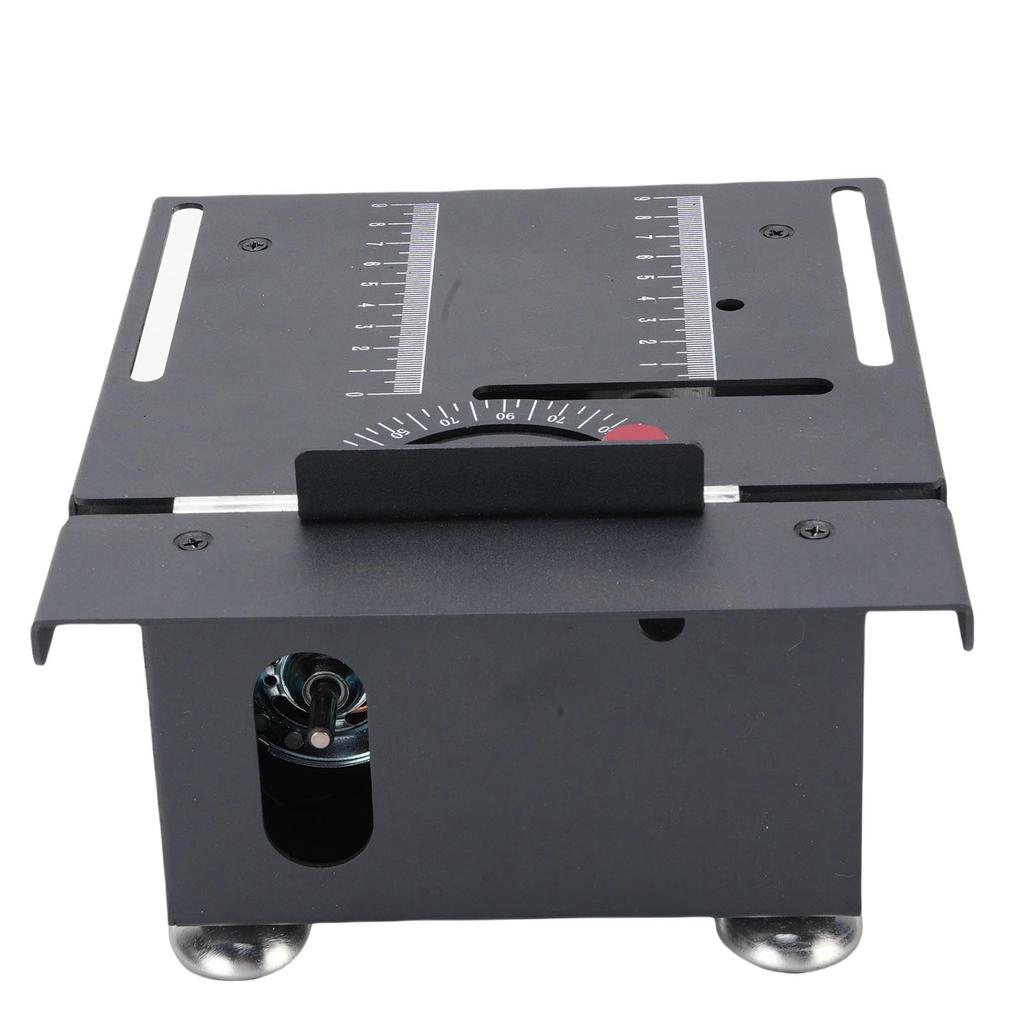 Mini Multi Functional Table Saw Portable Desktop Electric Adjustable Height Angle for Crafts Wood Cutting US Plug