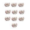 Alloy Flower Plate Rhinestone Glass Diamond Buckle Handmade Hair Accessories Material Wholesale Diy Metal Headwear Hair Accessories Accessories