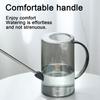Garden Watering Can Steel Spout Transparent Body with Long Stainless Non-Slip Handle Watering