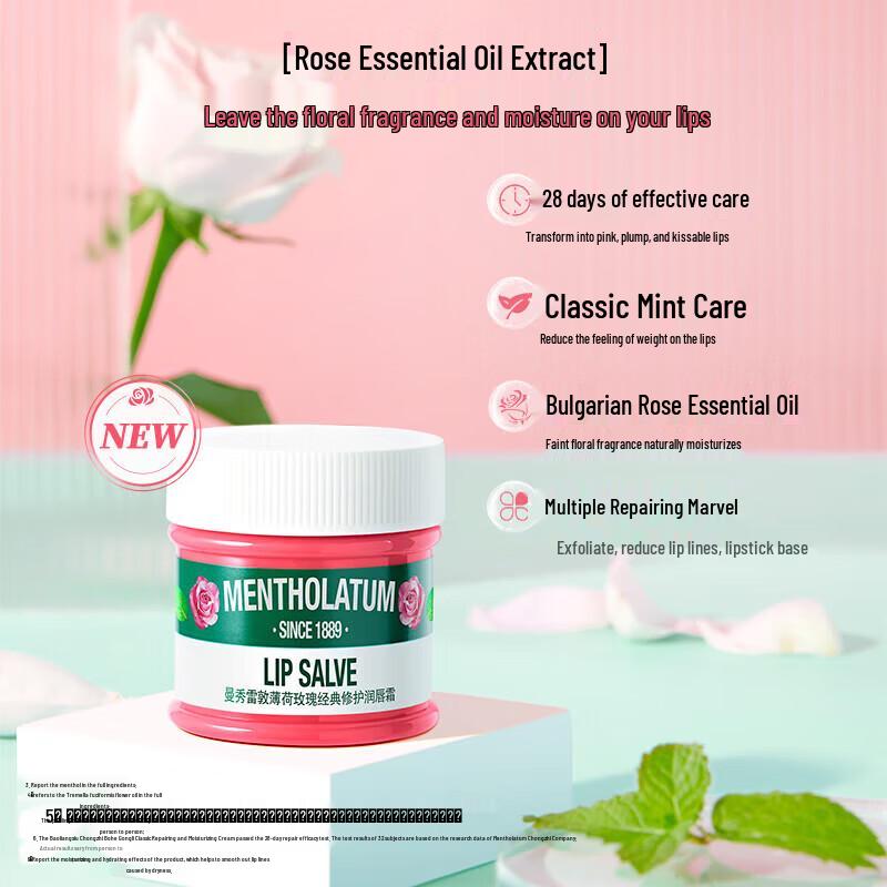 Mentholatum Mint Rose Repair Lip Cream