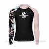 UV Protection Rash Guard Snorkeling Diving Surfing Long Sleeve High Neck Separated Swimwear Quick Dry