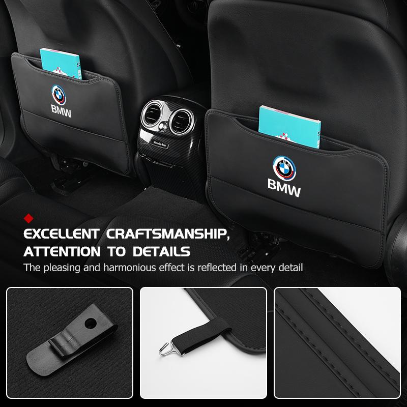 For BMW 1 Se E88 For BMW Car Seat Back Anti Kick Pad Child Anti-Scratch Protective Mat 50th Anniversary Edition E36 E46 E53 E90 E60 E93 E87 G20