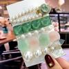 5Pcs/Set Fashion Smiley Pearl Hair Clip For Women Girl Geometric Acetate Barrettes Hairpin Headwear Hair Accessories  Trendy