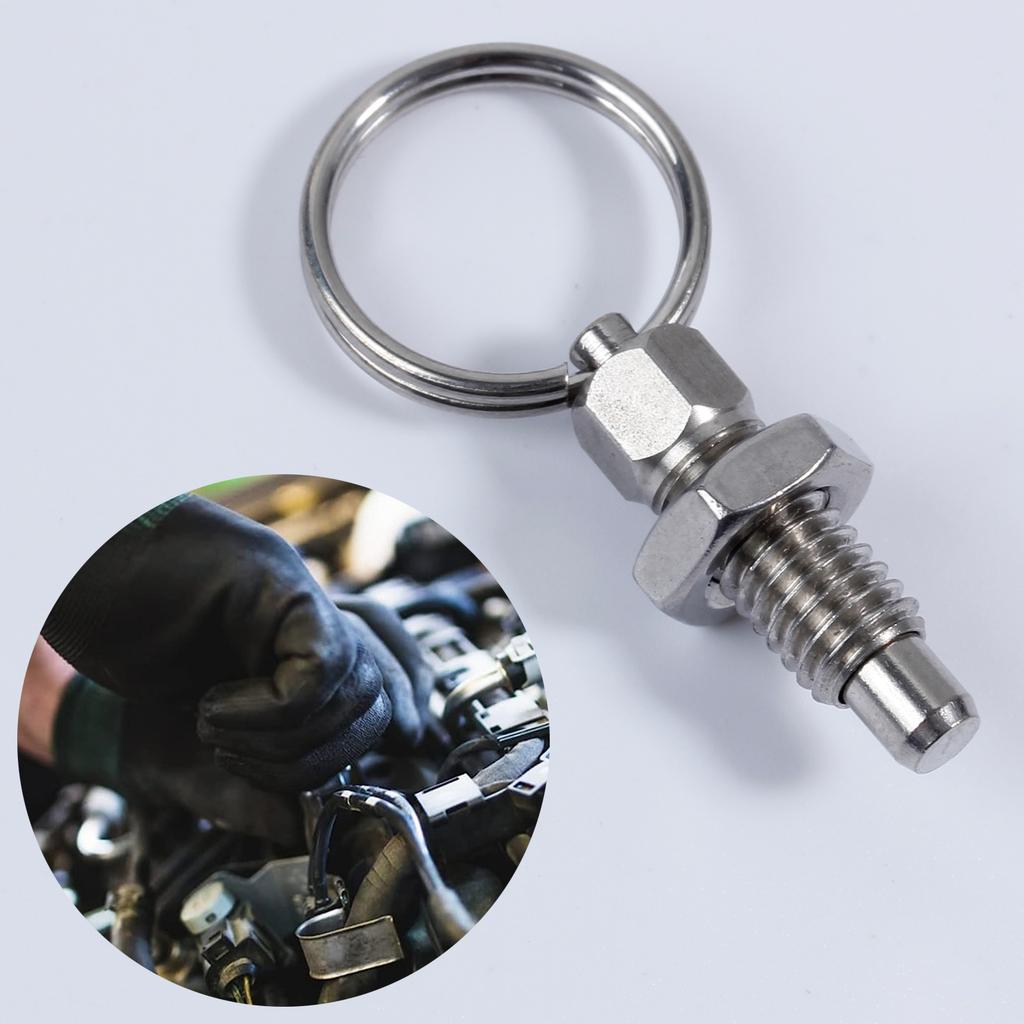 4 шт. Плунжер с ручкой без фиксации, Стопорный штифт из нержавеющей стали, Пружинный плунжер с ручным втягиванием и кольцом для вытягивания, Прочный