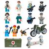 Полицейский Заключенный Инженер Пожарный Кукла Полицейская Собака Аксессуары Строительный Блок