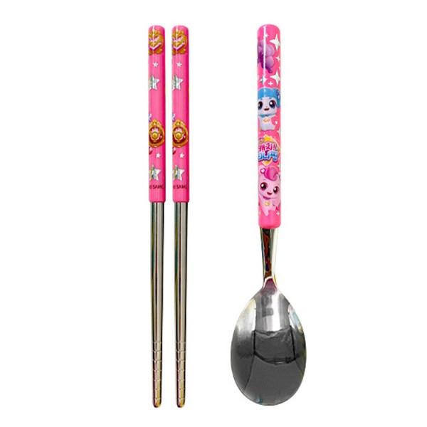 Leburn Catch Tiniping 2 Slim Spoon Set, Mixed Colors, Spoon + Chopsticks