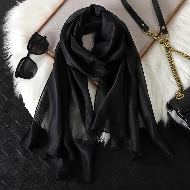 Принт Шифоновый Шарф Шаль Женский Солнцезащитный Шелковый Шарф Тюрбан Длинный Парео Пляжный Путешествия Уличные Аксессуары Модная Повязка на Голову