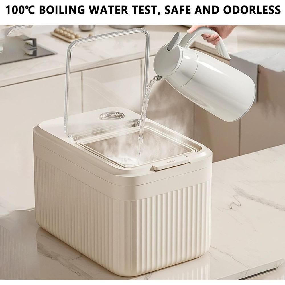 Dog food storage containers, airtight storage boxes for pet treats, semi-transparent dry food storage bins