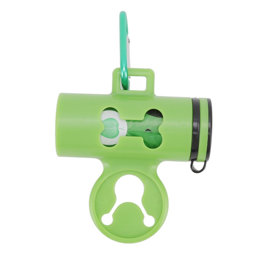 Dog Poop Bag Dispenser Degradable Hands Free Portable Pet Waste Bag Holder with Hook and Metal Key