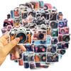 50 Мультяшных Ретро Камерных Набросочных Наклеек Гитара Блокнот Чемодан DIY Водонепроницаемые Наклейки