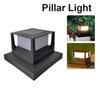Waterproof Solar Column Light Square Fence Post Light Deck Cap Fence Gate Pillar Lamp  Fence Gate